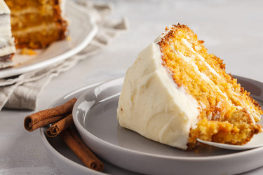 Kürbiskuchen mit Frischkäseglasur