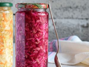 Paprika Sauerkraut im Glas