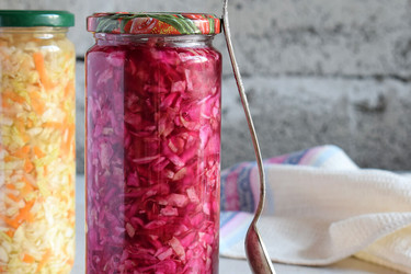 Paprika Sauerkraut im Glas