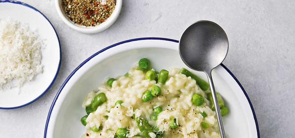 Klassisches Erbsen-Risotto