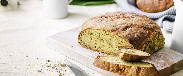 Dinkel-Roggenbrot mit Bärlauch