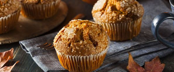 Kürbismuffins mit Kakao Topping